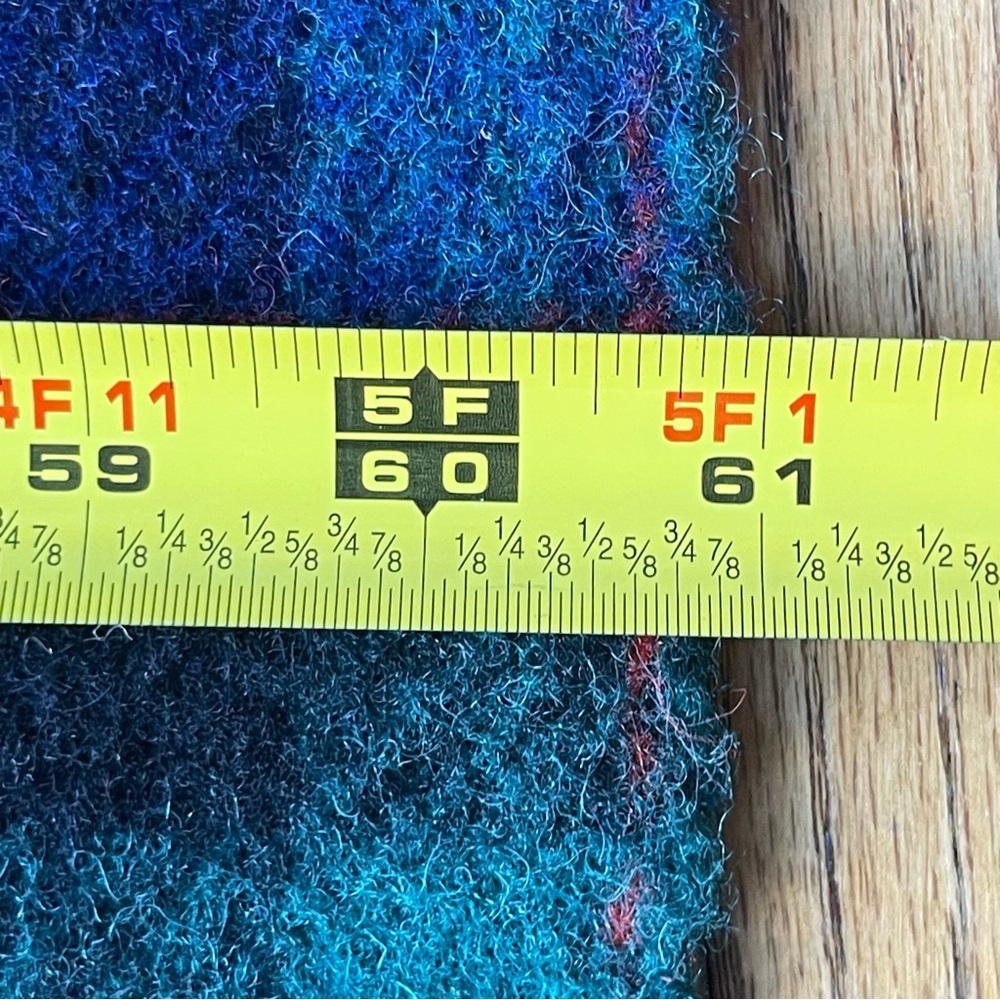 Killarney Tartan Wool Throw Blanket Kerry Woollen Mills Ireland 61" x 77" - Picture 6 of 11